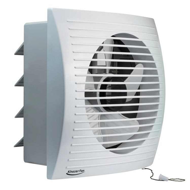 هواکش لوکس EB-250-4 خزرفن با دمپر و استاندارد IP45 مناسب محیطهای مرطوب