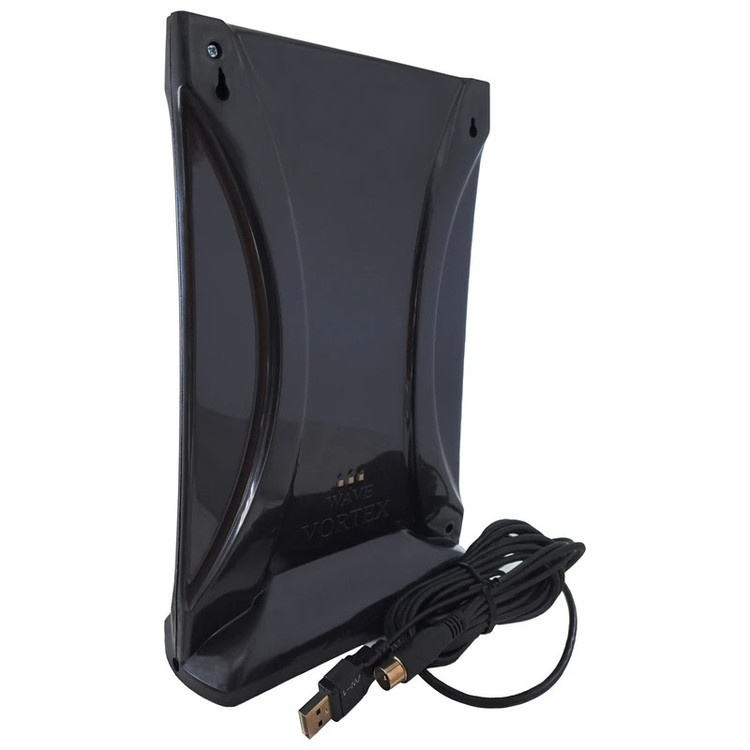 آنتن رومیزی ویو ورتکس WV60 با تقویتکننده داخلی و کابل ۳ متری مناسب تلویزیون دیجیتال