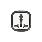 مبدل برق هادرون A10E تبدیل 3 به 2 یونیورسال با بدنه پلیکربنات و اتصالات مسی