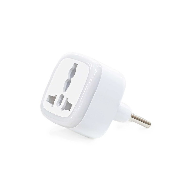 مبدل برق هادرون مدل A10-1 چراغدار | تبدیل ۳ به ۲ یونیورسال با بدنه پلیکربنات