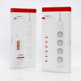 چندراهی برق هادرون مدل P24 | ۴ پریز ارتدار با کابل ۱.۸ متری و بدنه ضد شعله