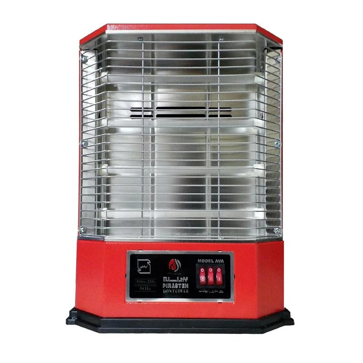 بخاری برقی پیراسته AVA با فن توربو و چهار المنت کوارتز کممصرف