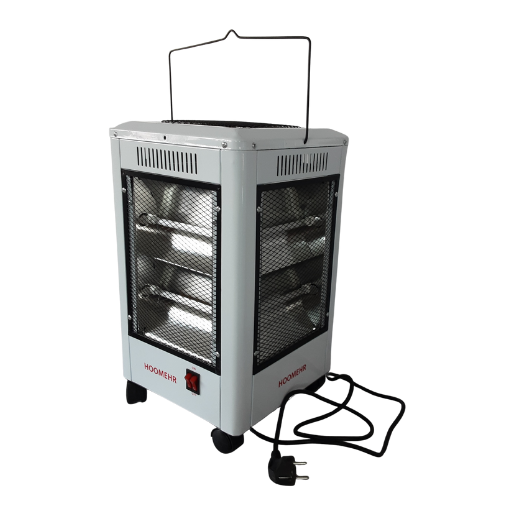 بخاری برقی ۱۰ شعله ۵ طرفه هومهر مدل LX-1602 با توان ۲۰۰۰ وات و ایمنی بالا