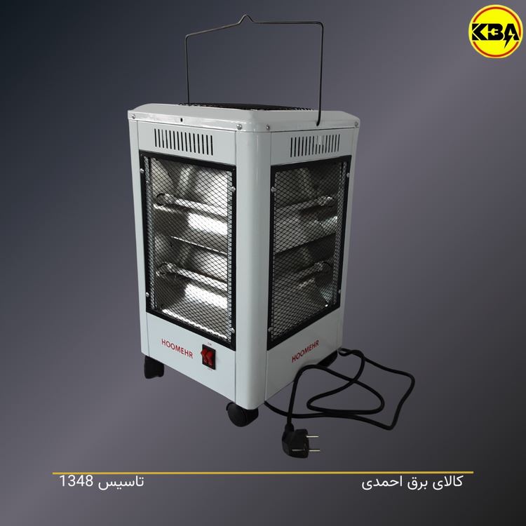 بخاری برقی ۱۰ شعله ۵ طرفه هومهر مدل LX-1602 با توان ۲۰۰۰ وات و ایمنی بالا