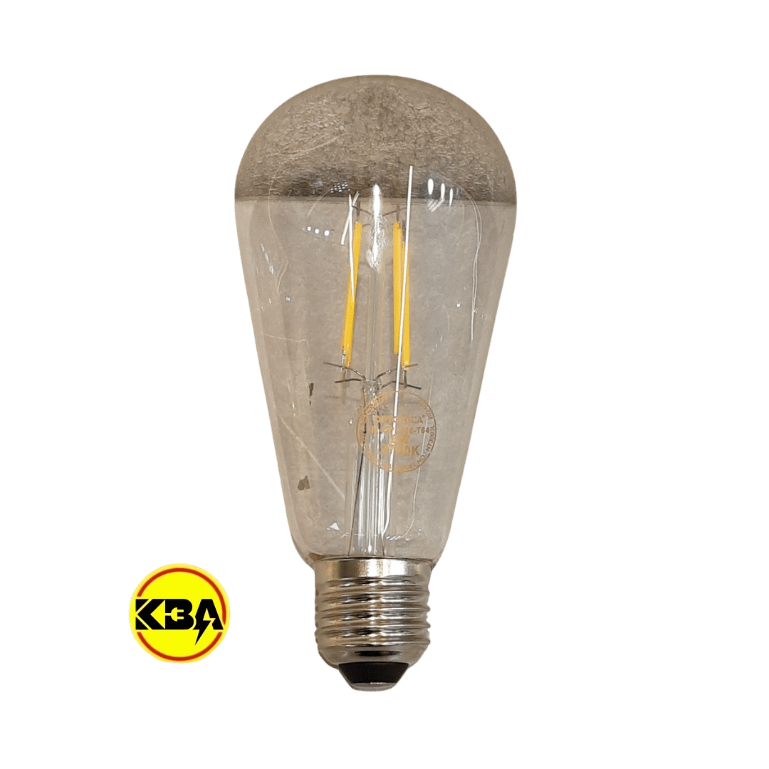 لامپ ادیسونی فیلامنتی ۶ وات اپتونیکا مدل AMBER-T64-1406 با حباب کهربایی و سرپیچ E27