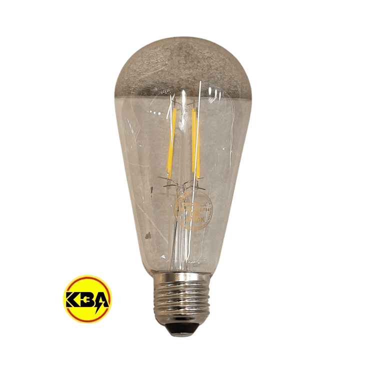 لامپ ادیسونی فیلامنتی ۶ وات اپتونیکا مدل AMBER-T64-1406 با حباب کهربایی و سرپیچ E27