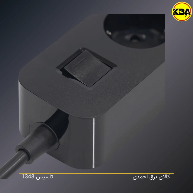 چندراهی برق هادرون مدل P343 مجهز به شارژر سریع ۳۰ وات GaN با ۳ پریز ارتدار