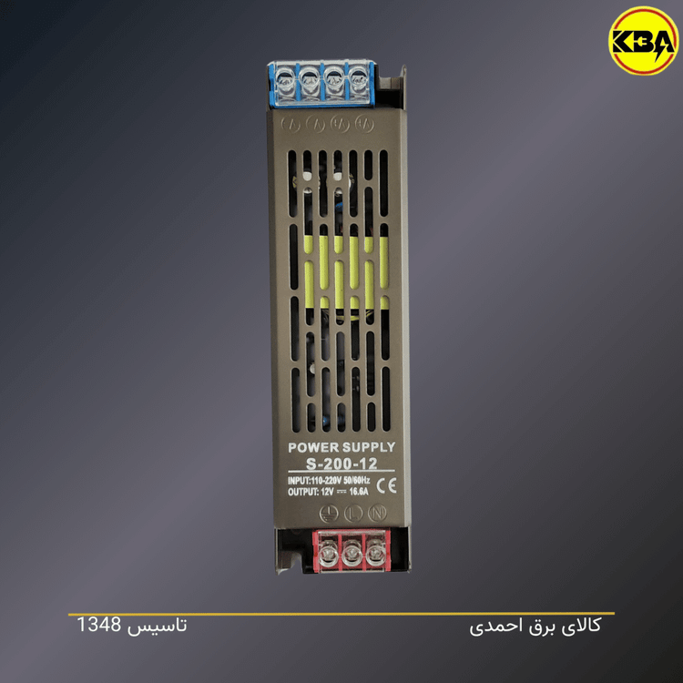 منبع تغذیه سوئیچینگ Professional مدل S-100-12 تا S-400-24 با خروجی ۱۲ و ۲۴ ولت