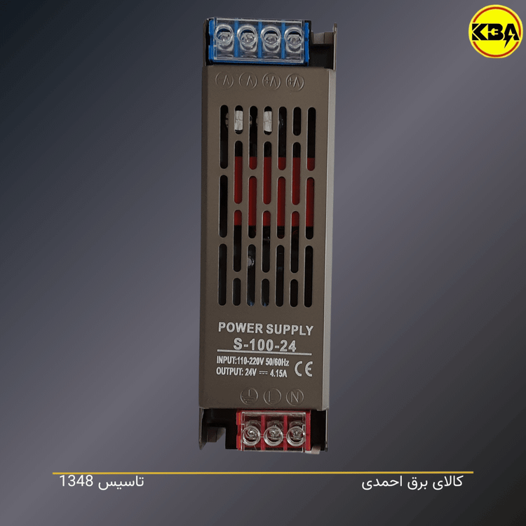 منبع تغذیه سوئیچینگ Professional مدل S-100-12 تا S-400-24 با خروجی ۱۲ و ۲۴ ولت