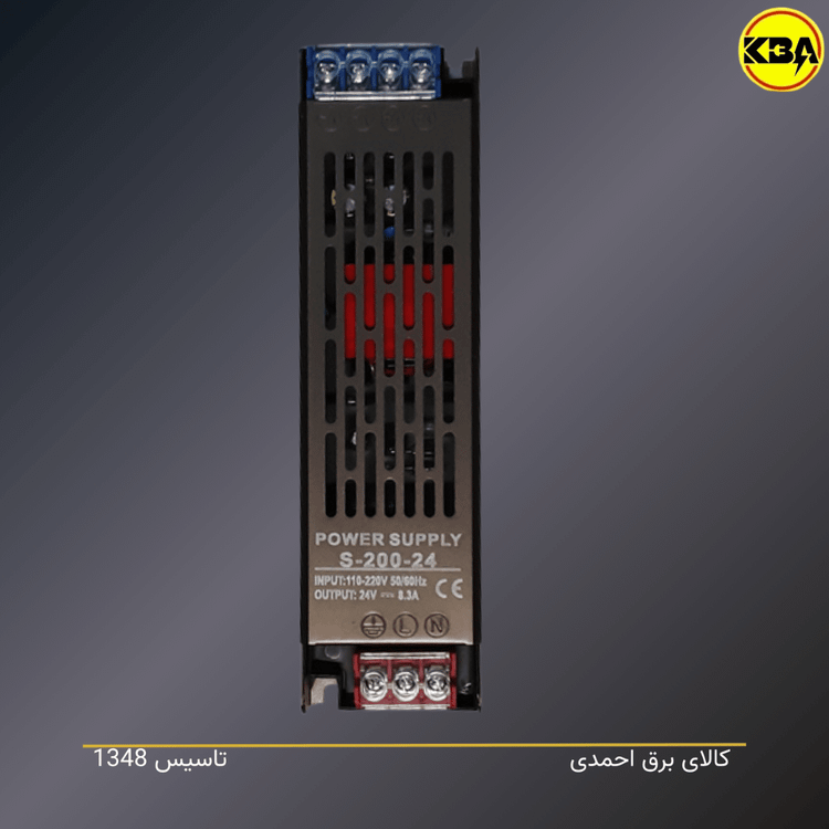 منبع تغذیه سوئیچینگ Professional مدل S-100-12 تا S-400-24 با خروجی ۱۲ و ۲۴ ولت